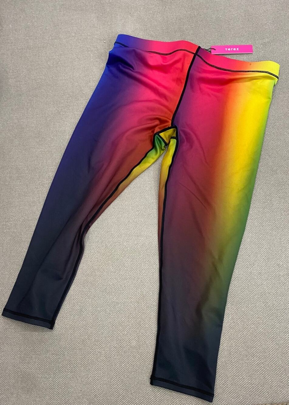 Terez Women's Rainbow Leggings, XL, NWT